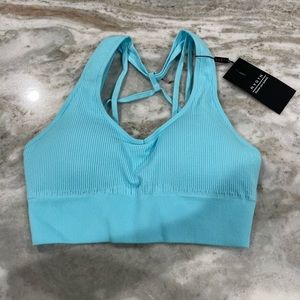 NVGTN Aqua Galaxy Ribbed Seamless Bra - Medium